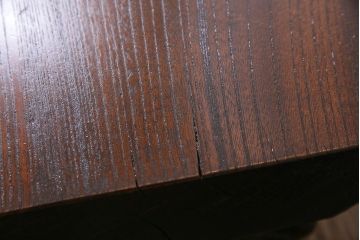 ビンテージ家具　昭和中期　総ケヤキ材　木の味わいをたっぷり味わえる座卓(センターテーブル、ローテーブル)(R-045342)