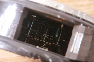 アンティーク時計　昭和初期　SEIKOSHA(精工舎、セイコー)　14DAY　ゼンマイ式　レトロなトーマス型掛け時計(丸型掛時計、壁掛け時計、柱時計、振り子時計)(R-045347)