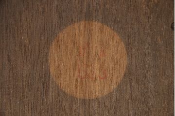 アンティーク時計　昭和中期　EIKEISHA(栄計舎)　30DAY　ゼンマイ式　SUPER DELUXE　レトロポップな振り子時計(柱時計、壁掛け時計)(R-045348)