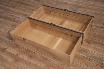 アンティーク家具　ペイントリメイク　明治大正期　モダンな雰囲気薫る箪笥ローボード(チェスト、引き出し、和箪笥、衣装タンス)(R-045350)