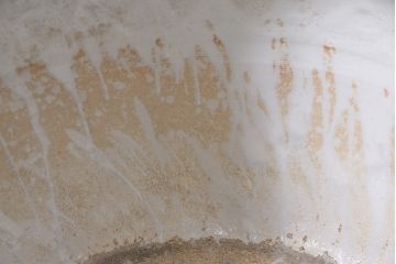 アンティーク雑貨　昭和初期　山水図　繊細に描かれた図柄が美しい瀬戸火鉢(鉢カバー)(R-045353)