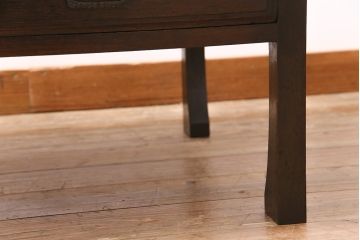 アンティーク家具　昭和初期　ナラ材　大正ロマン薫る文机(座机、ローテーブル)(R-045377)