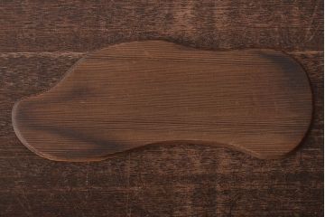 昭和レトロ　眠り猫　木彫　置物(日光一刀彫、置き物、オブジェ)(R-045401)