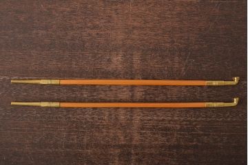 木村清斎　即中斎好写煙管一双　木村清五郎(清雲)　如心斎好写南鐐煙管一双　2点セット(R-045402)