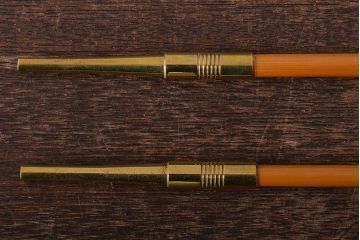 木村清斎　即中斎好写煙管一双　木村清五郎(清雲)　如心斎好写南鐐煙管一双　2点セット(R-045402)