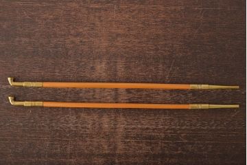 木村清斎　即中斎好写煙管一双　木村清五郎(清雲)　如心斎好写南鐐煙管一双　2点セット(R-045402)