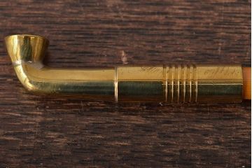 木村清斎　即中斎好写煙管一双　木村清五郎(清雲)　如心斎好写南鐐煙管一双　2点セット(R-045402)