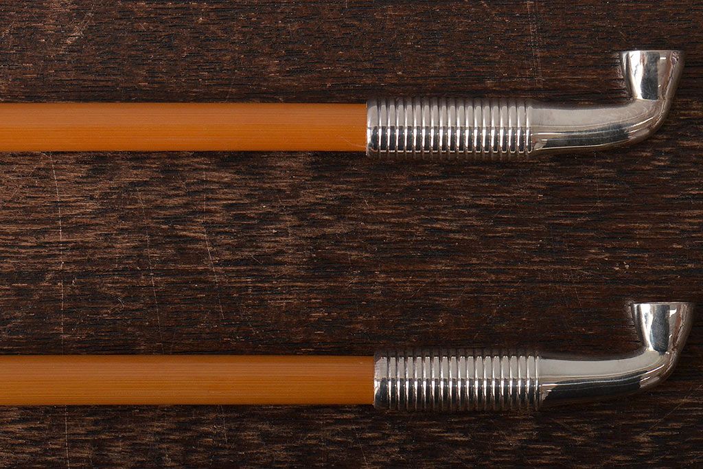 木村清斎　即中斎好写煙管一双　木村清五郎(清雲)　如心斎好写南鐐煙管一双　2点セット(R-045402)