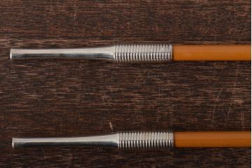 木村清斎　即中斎好写煙管一双　木村清五郎(清雲)　如心斎好写南鐐煙管一双　2点セット(R-045402)