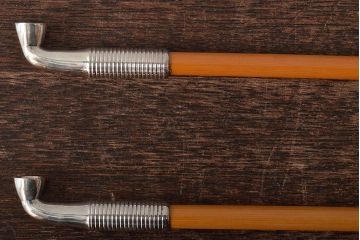 木村清斎　即中斎好写煙管一双　木村清五郎(清雲)　如心斎好写南鐐煙管一双　2点セット(R-045402)