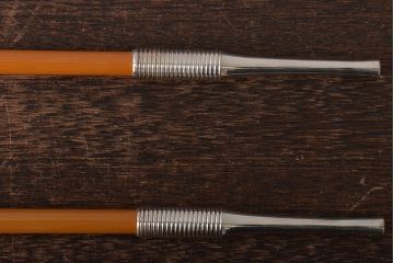 木村清斎　即中斎好写煙管一双　木村清五郎(清雲)　如心斎好写南鐐煙管一双　2点セット(R-045402)