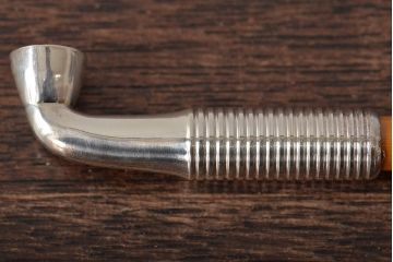 木村清斎　即中斎好写煙管一双　木村清五郎(清雲)　如心斎好写南鐐煙管一双　2点セット(R-045402)