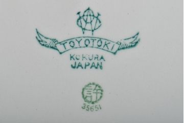 戦前　東洋陶器　薔薇柄　ケーキ皿6枚(TOTO、バラ、プレート)(R-045403)