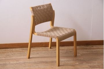中古　arflex(アルフレックス)　NT SLIM(エヌティースリム)　ダイニングチェア(アームレスチェア、ワークチェア)(定価約7万円)(R-045413)