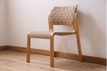 中古　arflex(アルフレックス)　NT SLIM(エヌティースリム)　ダイニングチェア(アームレスチェア、ワークチェア)(定価約7万円)(R-045413)