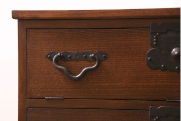 ラフジュ工房オリジナル　古金具リメイク　フラップダウン扉　デッドスペースを有効に使えるコーナーテレビ台(キャビネット、テレビボード、収納棚)(R-045422)