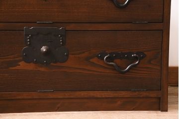 ラフジュ工房オリジナル　古金具リメイク　フラップダウン扉　デッドスペースを有効に使えるコーナーテレビ台(キャビネット、テレビボード、収納棚)(R-045422)