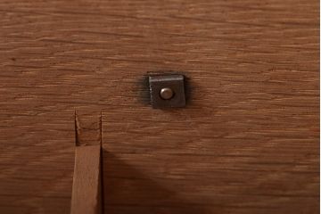 アンティーク家具　昭和レトロ　仕切り付き　シンプルなデザインの小引き出し(小物収納、小物入れ)(R-045477)