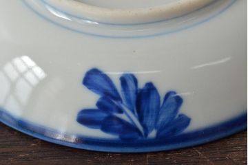 明治〜大正　蕪の図　染付小皿3枚(古染付、中国?)(R-045493)