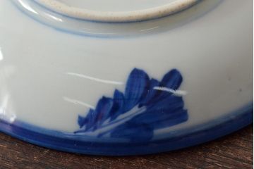 明治〜大正　蕪の図　染付小皿3枚(古染付、中国?)(R-045494)