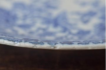 大正〜昭和初期　花蝶文6寸印判皿5枚(伊万里焼、和食器)(R-045495)