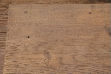 アンティーク家具　昭和初期　栓材　ストリップド(剥離)　木目が味わい深い文机(ローテーブル)(R-045496)