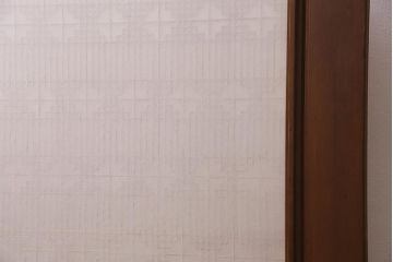 ビンテージ家具　昭和中期　両面ガラス　上手物!組子細工が目を惹くつい立て(衝立、仕切り、パーテーション、組子、ヴィンテージ)(R-045499)