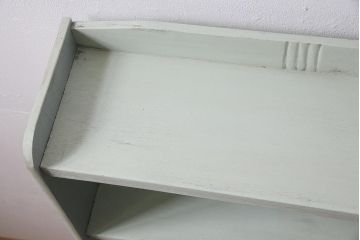 ペイント家具　昭和中期　フレンチカントリーにぴったりなオープンラック(本棚、ウッドシェルフ、収納棚、飾り棚)(R-045501)