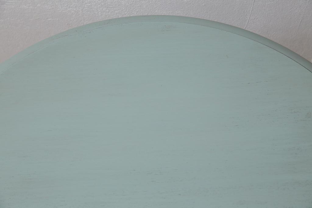 ペイント家具　昭和中期　コーヒーテーブル(ラウンドテーブル、花台)(R-045502)