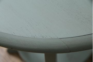 ペイント家具　昭和中期　コーヒーテーブル(ラウンドテーブル、花台)(R-045502)