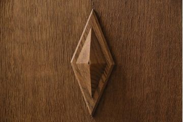アンティーク家具　イギリスアンティーク　1910年頃　ストリップド(剥離)　オーク材　鏡付き!　キャビネット(サイドボード、収納棚、戸棚)(R-045505)
