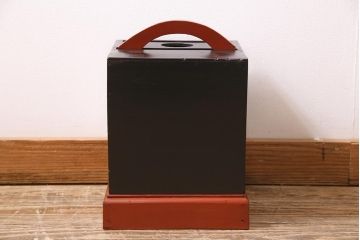 アンティーク雑貨　古民具・骨董  昭和初期　粋な風情溢れる有明行灯・小(行燈・照明)(R-045516)