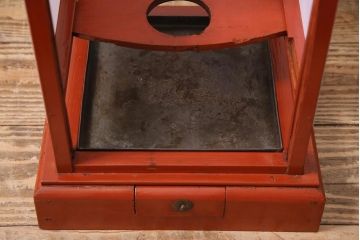 アンティーク雑貨　古民具・骨董  昭和初期　粋な風情溢れる有明行灯・小(行燈・照明)(R-045516)