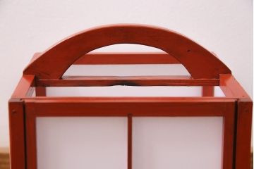アンティーク雑貨　古民具・骨董　昭和初期　粋な風情溢れる有明行灯・大(行燈・照明)(R-045517)