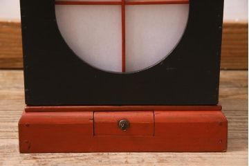 アンティーク雑貨　古民具・骨董　昭和初期　粋な風情溢れる有明行灯・大(行燈・照明)(R-045518)