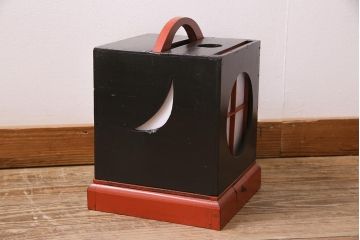 アンティーク雑貨　古民具・骨董　昭和初期　粋な風情溢れる有明行灯・大(行燈・照明)(R-045518)