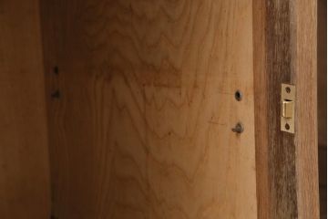 アンティーク家具　昭和中期　ストリップド(剥離)　ナラ材　組立て式　優しい色合いの木肌が素敵な両袖デスク(机、在宅ワーク、在宅用ワークデスク、作業台)(R-045519)