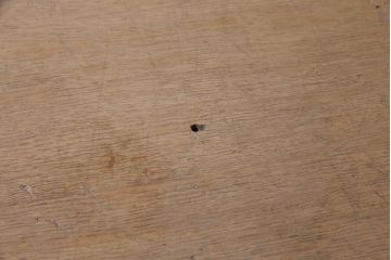 アンティーク家具　昭和中期　ストリップド(剥離)　ナラ材　組立て式　優しい色合いの木肌が素敵な両袖デスク(机、在宅ワーク、在宅用ワークデスク、作業台)(R-045519)