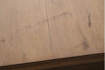 アンティーク家具　昭和中期　ストリップド(剥離)　ナラ材　組立て式　優しい色合いの木肌が素敵な両袖デスク(机、在宅ワーク、在宅用ワークデスク、作業台)(R-045519)