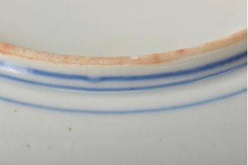 大正〜昭和初期　花蝶文6寸印判皿5枚(伊万里焼、和食器)(R-045526)