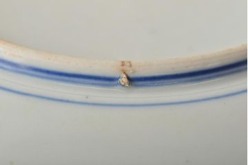 大正〜昭和初期　花蝶文6寸印判皿5枚(伊万里焼、和食器)(R-045527)