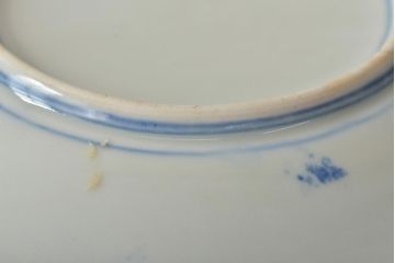 大正〜昭和初期　花蝶文6寸印判皿6枚(伊万里焼、和食器)(R-045529)