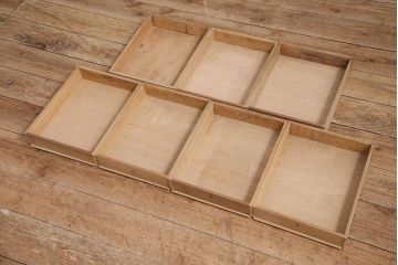 アンティーク家具　和製　ストリップド(剥離)　ナラ材の風合いが素朴な小引き出し(引き出し、小物収納、小物入れ)(R-045557)