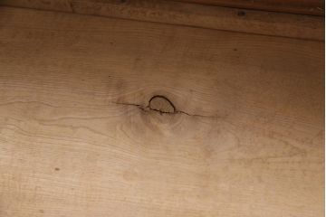 アンティーク家具　昭和初期　ストリップド(剥離)　栓材　楔式　透かしがおしゃれな本棚(飾り棚、シェルフ)(R-045558)