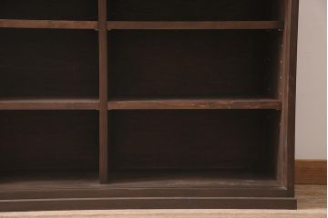 ラフジュ工房オリジナル　古建具リメイク　ダイヤガラス・すりガラス・花菱文様ガラス　大正ロマン薫るキャビネット(ガラス戸棚、収納棚)(R-045559)