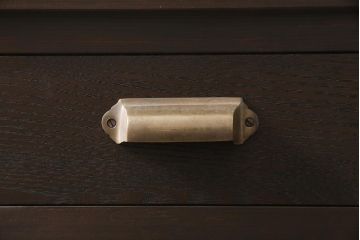 ラフジュ工房オリジナル　古建具リメイク　ダイヤガラス・すりガラス・花菱文様ガラス　大正ロマン薫るキャビネット(ガラス戸棚、収納棚)(R-045559)
