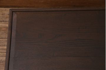 和製アンティーク　大正期　総栗材　脚の挽き加工が美しい座卓(ローテーブル、ちゃぶ台、センターテーブル)(R-045560)