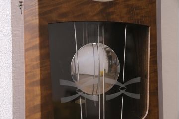 アンティーク時計　昭和中期　愛知時計電機(アイチ、AICHI)　ゼンマイ式　21DAY　柱時計(振り子時計、掛け時計)(R-045564)