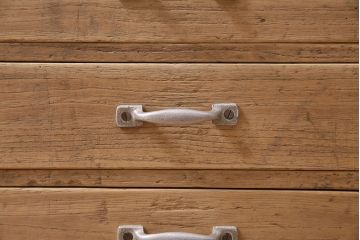 アンティーク家具　ストリップド(剥離)　昭和初期　桐材　素朴な雰囲気が魅力の小引き出し(小物入れ、卓上収納)(R-045593)