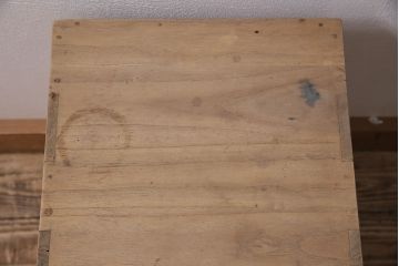 アンティーク家具　ストリップド(剥離)　昭和初期　桐材　素朴な雰囲気が魅力の小引き出し(小物入れ、卓上収納)(R-045593)